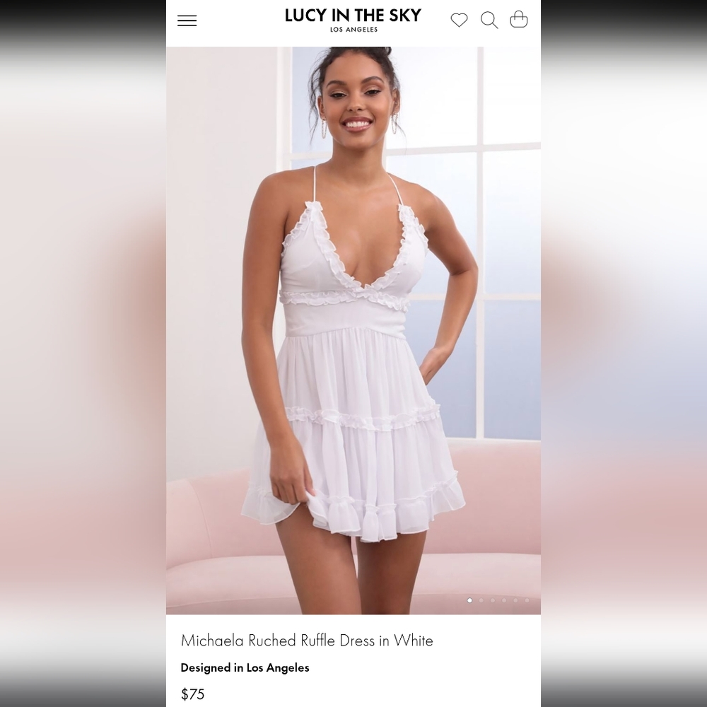 Lucy in The Sky White Graduation Dress